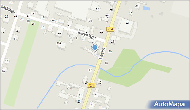 Konstantynów Łódzki, Łaska, 13, mapa Konstantynów Łódzki