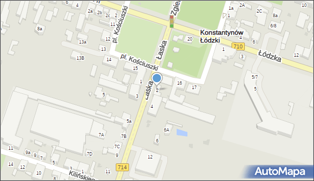 Konstantynów Łódzki, Łaska, 2, mapa Konstantynów Łódzki