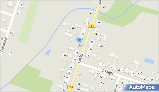 Konstantynów Łódzki, Łaska, 25, mapa Konstantynów Łódzki