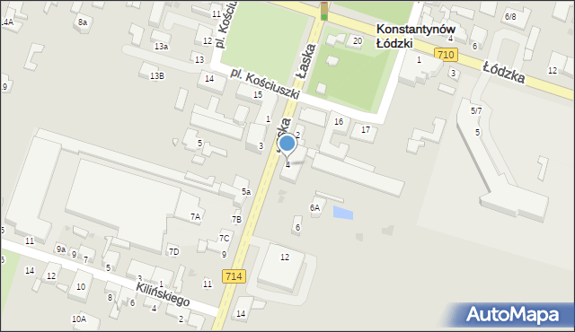 Konstantynów Łódzki, Łaska, 4, mapa Konstantynów Łódzki