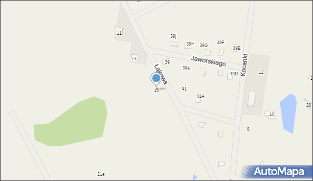 Kowalicha, Łąkowa, 15, mapa Kowalicha