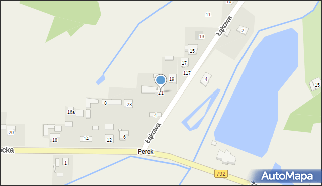 Kroczyce, Łąkowa, 21, mapa Kroczyce