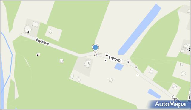 Krzeczów, Łąkowa, 5a, mapa Krzeczów