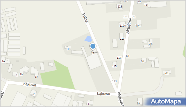 Ksawerów, Łąkowa, 5, mapa Ksawerów