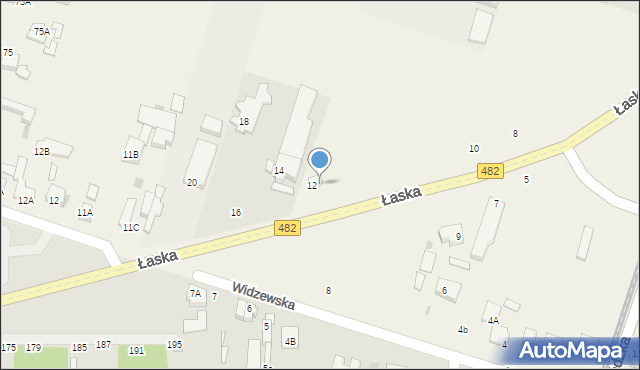 Ksawerów, Łaska, 2a, mapa Ksawerów