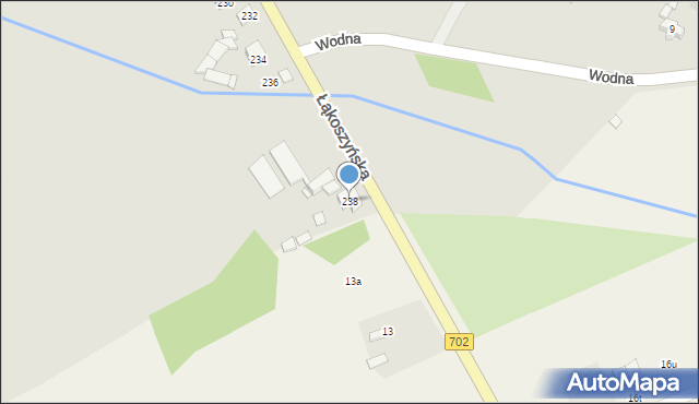 Kutno, Łąkoszyńska, 238, mapa Kutno