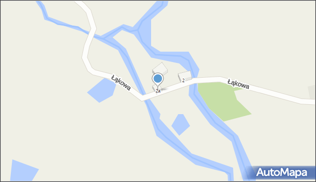 Kuźnica Grodziska, Łąkowa, 2a, mapa Kuźnica Grodziska