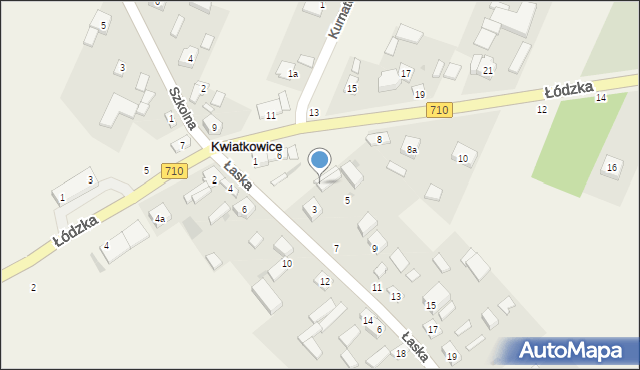 Kwiatkowice, Łaska, 1, mapa Kwiatkowice