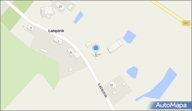 Łabędnik, Łabędnik, 32, mapa Łabędnik