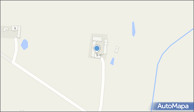 Łabędź, Łabędź, 7, mapa Łabędź