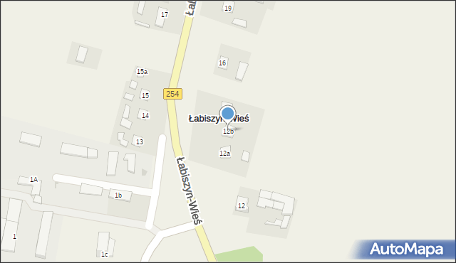 Łabiszyn-Wieś, Łabiszyn-Wieś, 12b, mapa Łabiszyn-Wieś