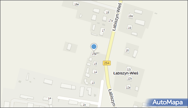 Łabiszyn-Wieś, Łabiszyn-Wieś, 15a, mapa Łabiszyn-Wieś