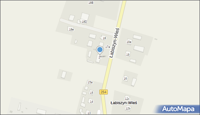 Łabiszyn-Wieś, Łabiszyn-Wieś, 17, mapa Łabiszyn-Wieś