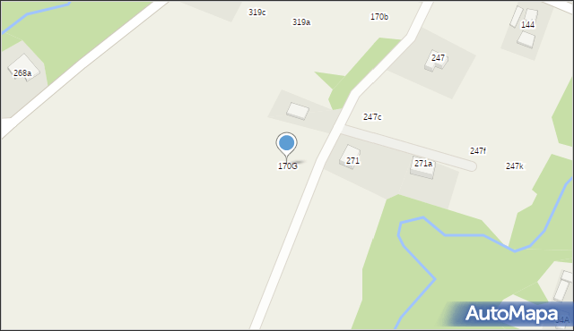 Łabowa, Łabowa, 170G, mapa Łabowa