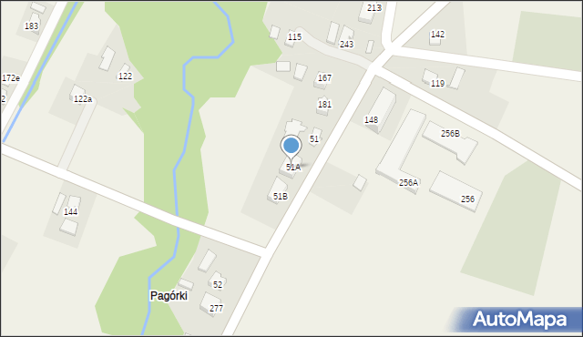 Łabowa, Łabowa, 51A, mapa Łabowa