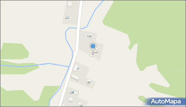 Łabowiec, Łabowiec, 12, mapa Łabowiec