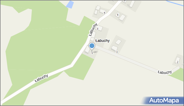 Łabuchy, Łabuchy, 1, mapa Łabuchy