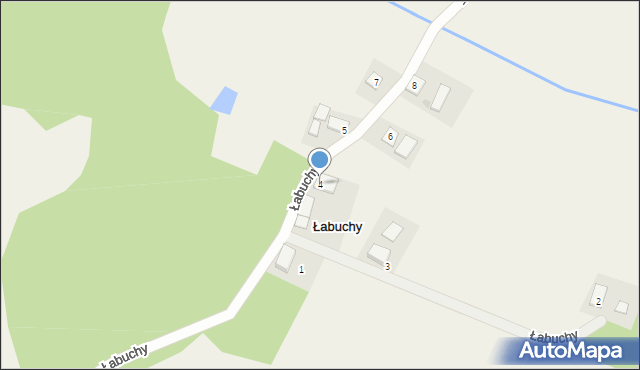 Łabuchy, Łabuchy, 4, mapa Łabuchy