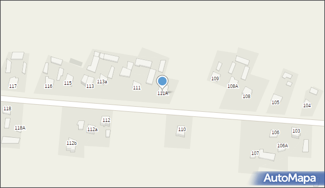 Łabuńki Pierwsze, Łabuńki Pierwsze, 111A, mapa Łabuńki Pierwsze