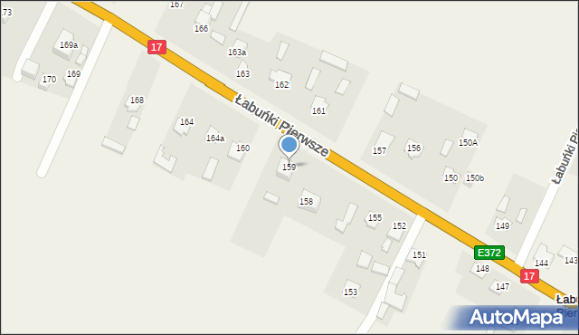 Łabuńki Pierwsze, Łabuńki Pierwsze, 159, mapa Łabuńki Pierwsze
