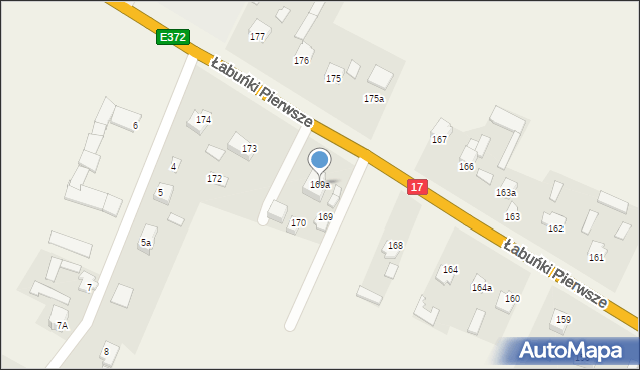 Łabuńki Pierwsze, Łabuńki Pierwsze, 169a, mapa Łabuńki Pierwsze