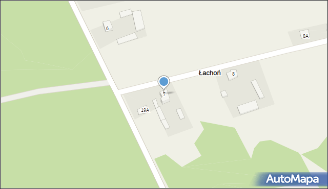 Łachoń, Łachoń, 7, mapa Łachoń