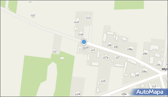 Łachów, Łachów, 111, mapa Łachów