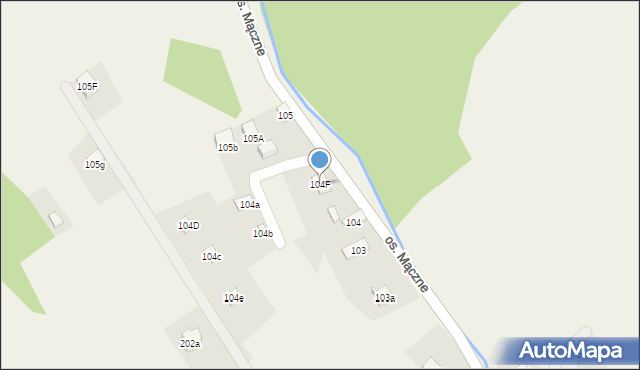 Lachowice, Lachowice, 104F, mapa Lachowice