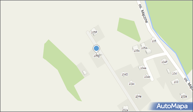 Lachowice, Lachowice, 105g, mapa Lachowice