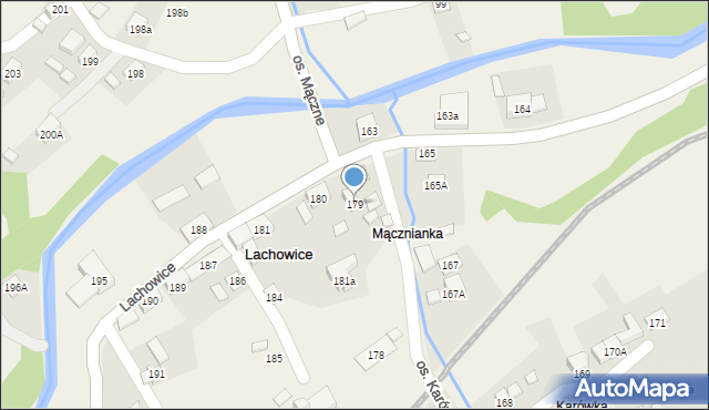 Lachowice, Lachowice, 179, mapa Lachowice