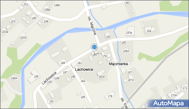 Lachowice, Lachowice, 180, mapa Lachowice