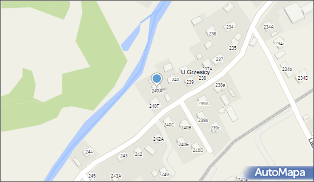 Lachowice, Lachowice, 240A, mapa Lachowice