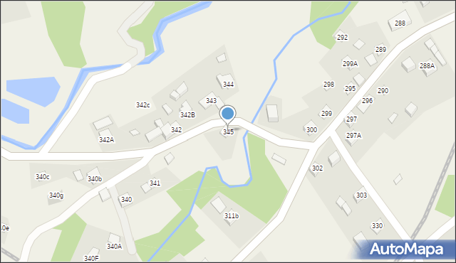 Lachowice, Lachowice, 345, mapa Lachowice