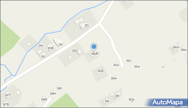 Lachowice, Lachowice, 392A, mapa Lachowice