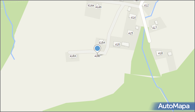 Lachowice, Lachowice, 418c, mapa Lachowice