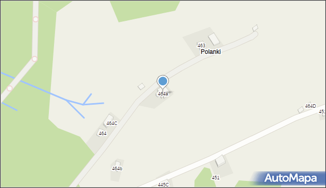 Lachowice, Lachowice, 464a, mapa Lachowice
