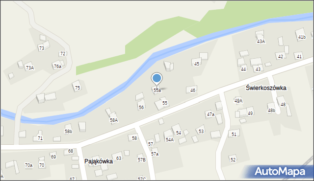 Lachowice, Lachowice, 55a, mapa Lachowice