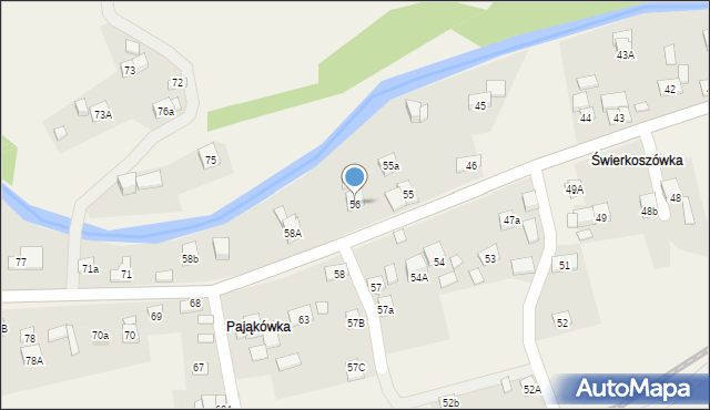 Lachowice, Lachowice, 56, mapa Lachowice