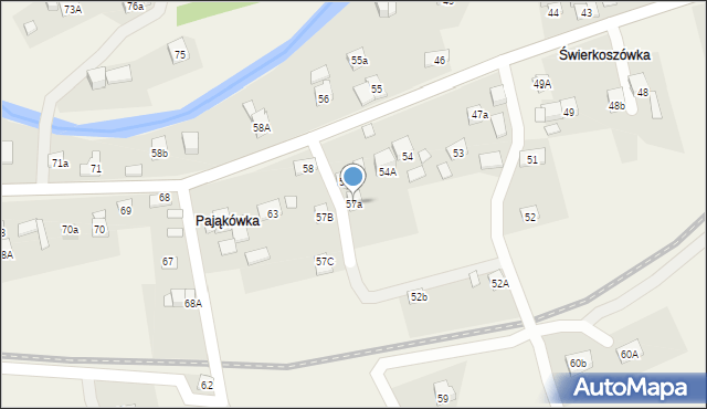 Lachowice, Lachowice, 57a, mapa Lachowice