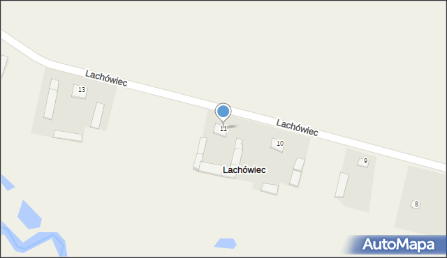 Lachówiec, Lachówiec, 11, mapa Lachówiec