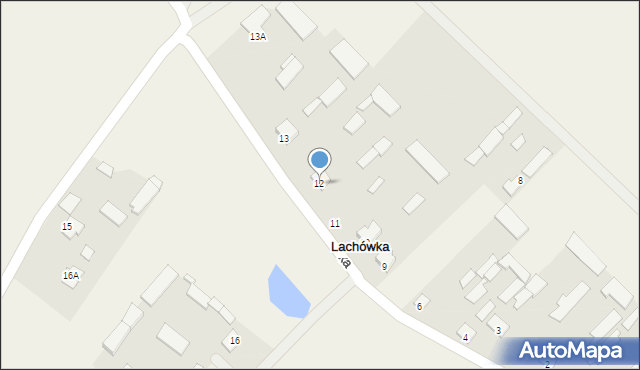 Lachówka, Lachówka, 12, mapa Lachówka