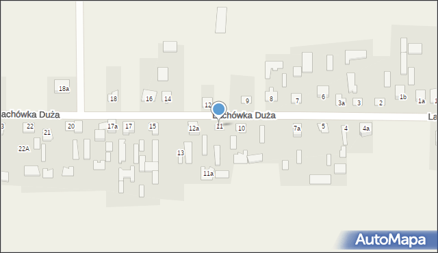 Lachówka Duża, Lachówka Duża, 11, mapa Lachówka Duża