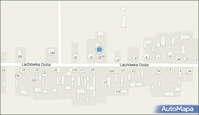 Lachówka Duża, Lachówka Duża, 14, mapa Lachówka Duża