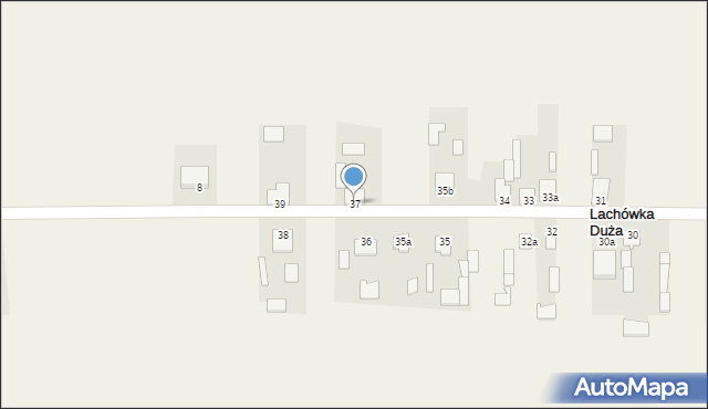 Lachówka Duża, Lachówka Duża, 37, mapa Lachówka Duża