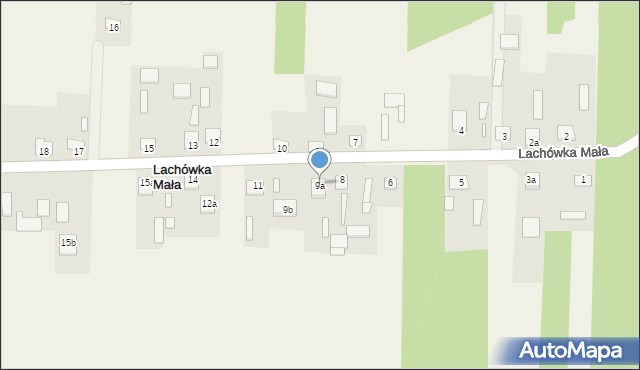 Lachówka Mała, Lachówka Mała, 9a, mapa Lachówka Mała