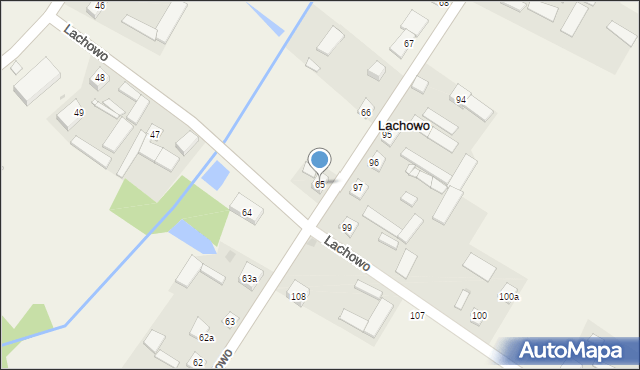 Lachowo, Lachowo, 65, mapa Lachowo