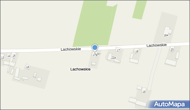 Lachowskie, Lachowskie, 17a, mapa Lachowskie