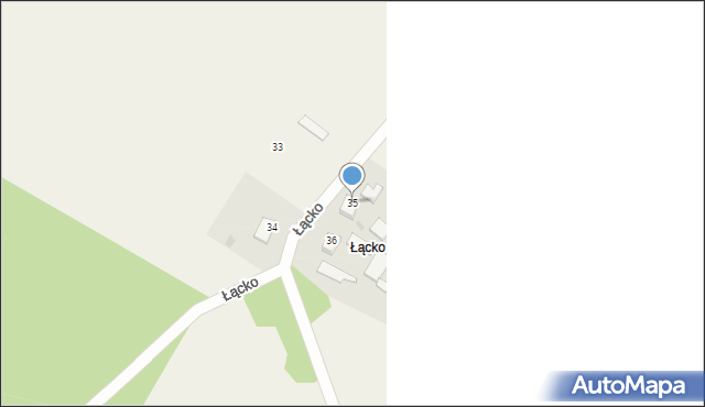 Łącko, Łącko, 35, mapa Łącko