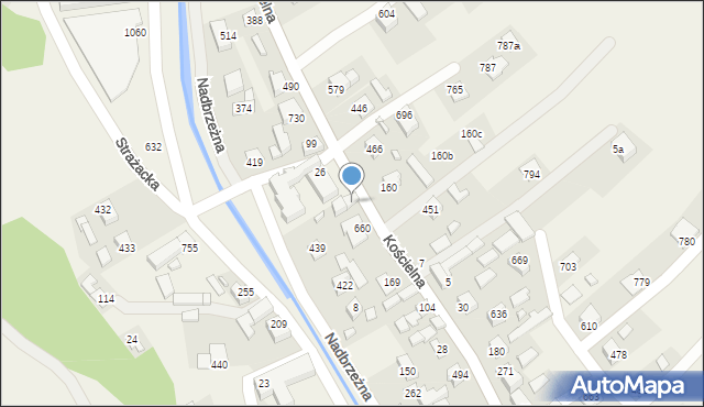 Łącko, Łącko, 28, mapa Łącko