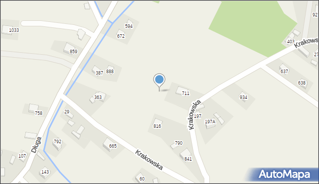 Łącko, Łącko, 888, mapa Łącko